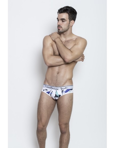Graphic Briefs - Paint Print with white