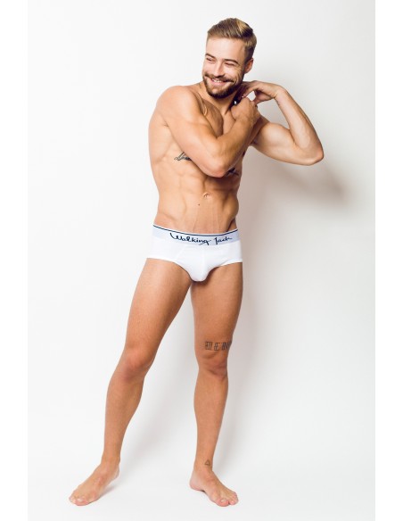 Solid Briefs - White